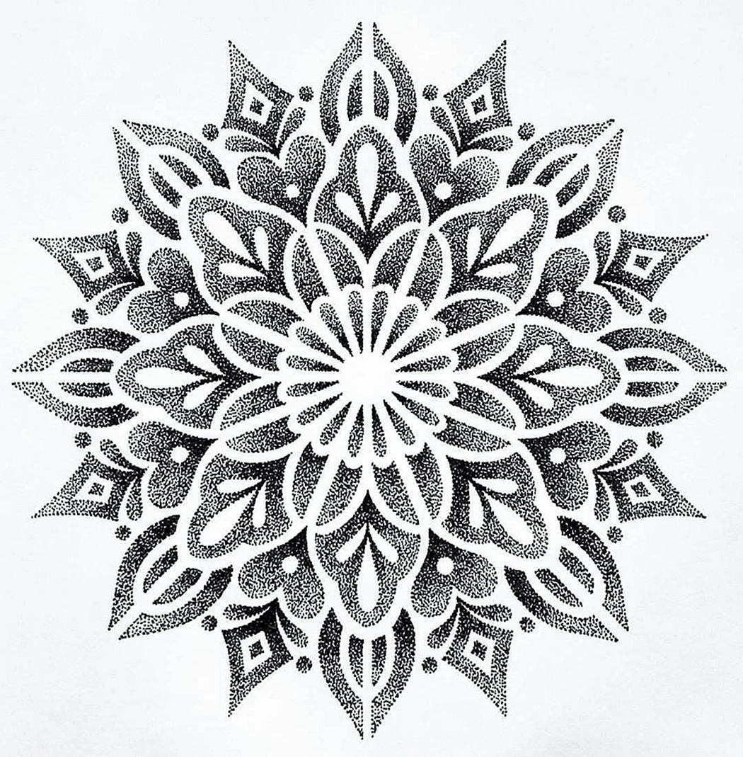 Мандала dotwork