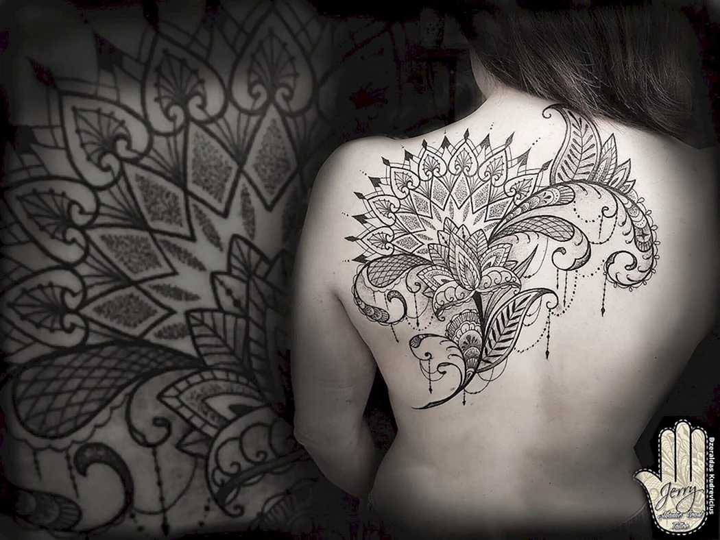 Орнаментал Лотос Орнаментал тату