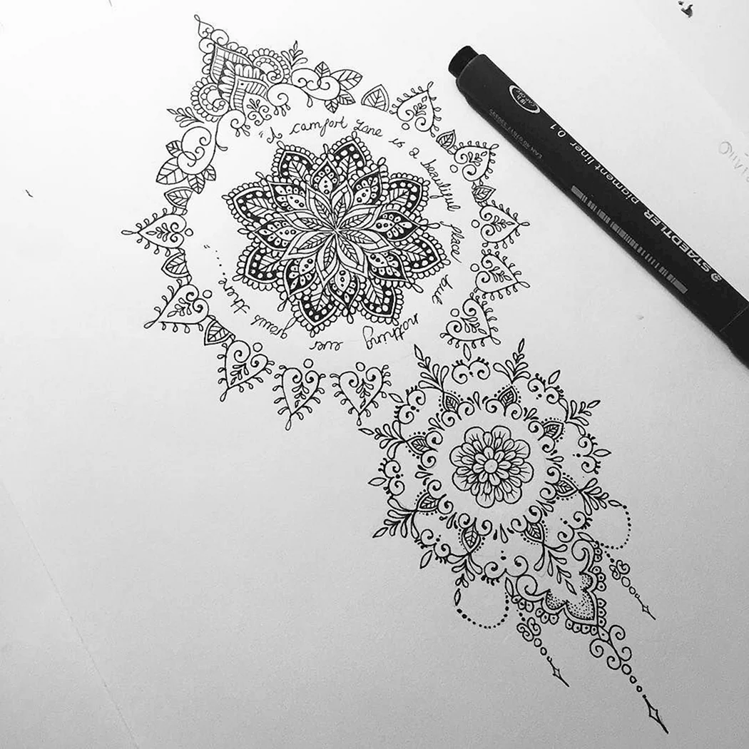 Мандала с кружевом