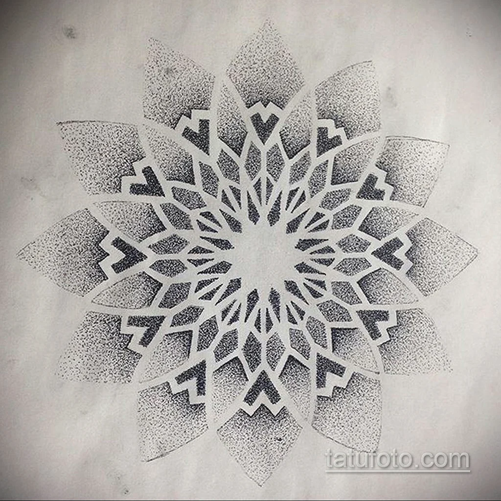 Мандала dotwork