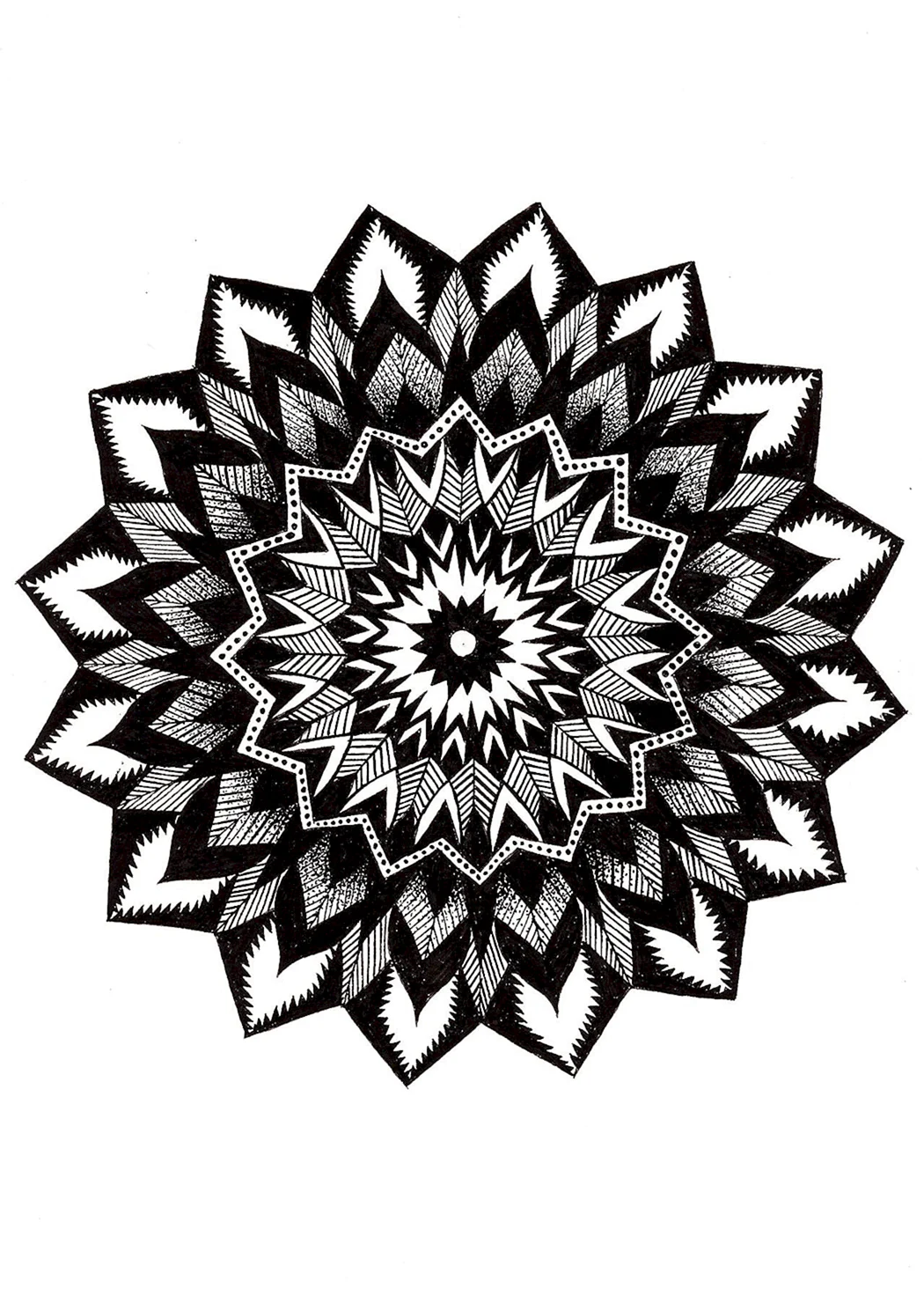 Мандала геометрия дотворк