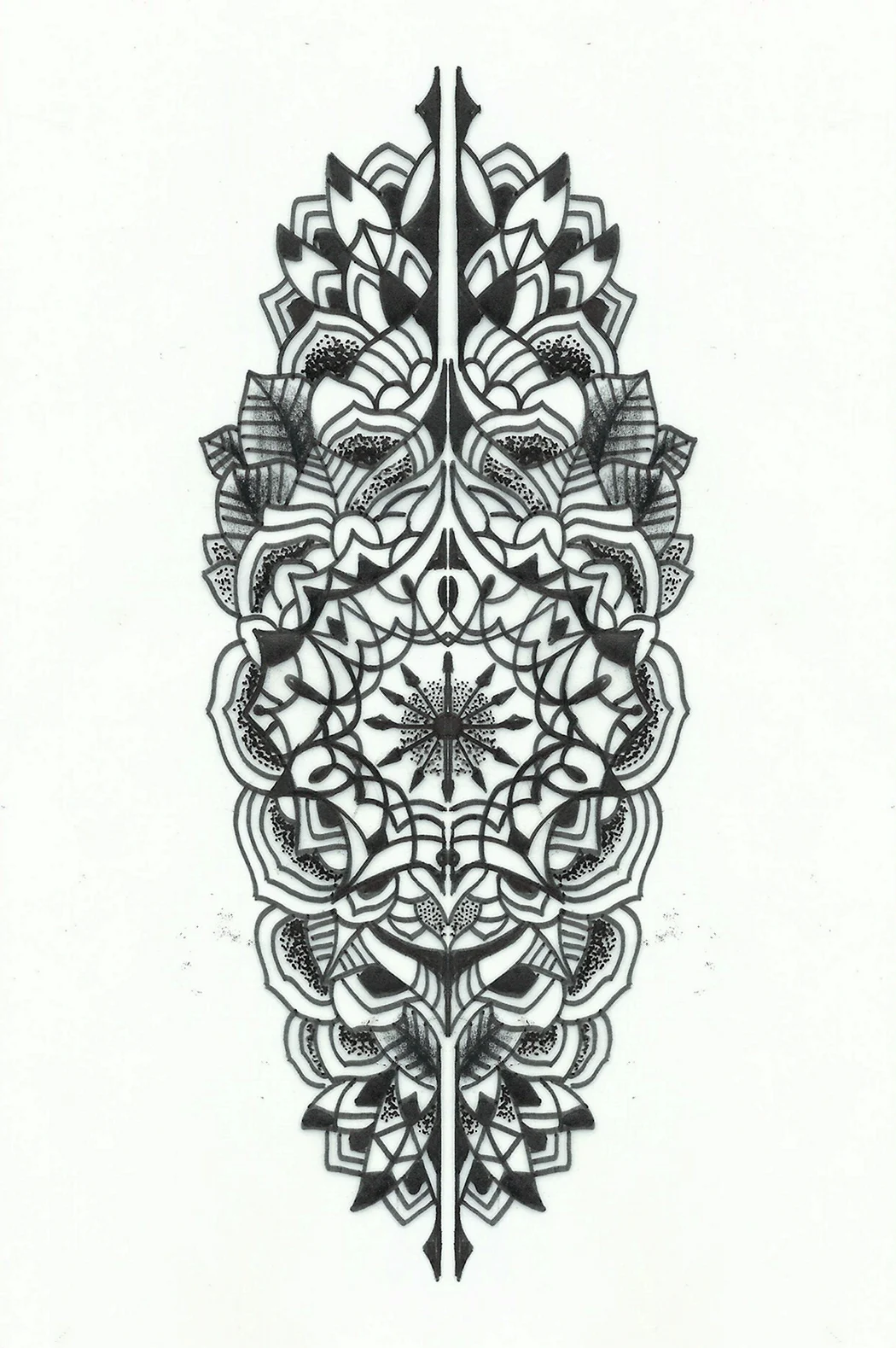 Орнаментал тату эскизы рукав