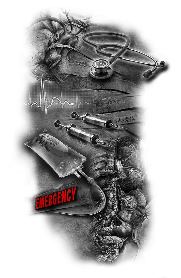 Тату на врачебную тематику