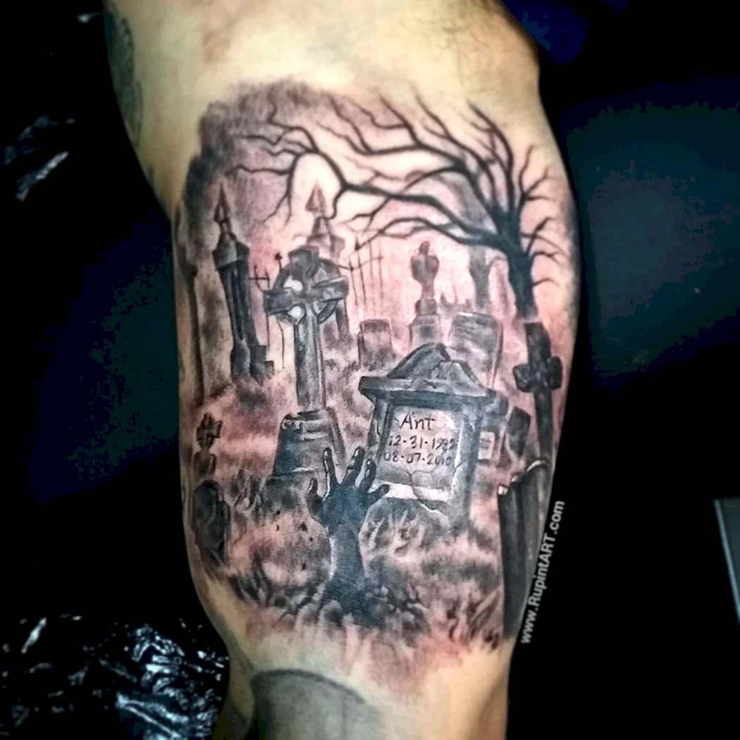 Тату кладбище