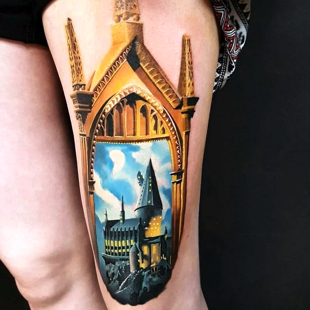 Тату из Гарри Поттера Хогвартс