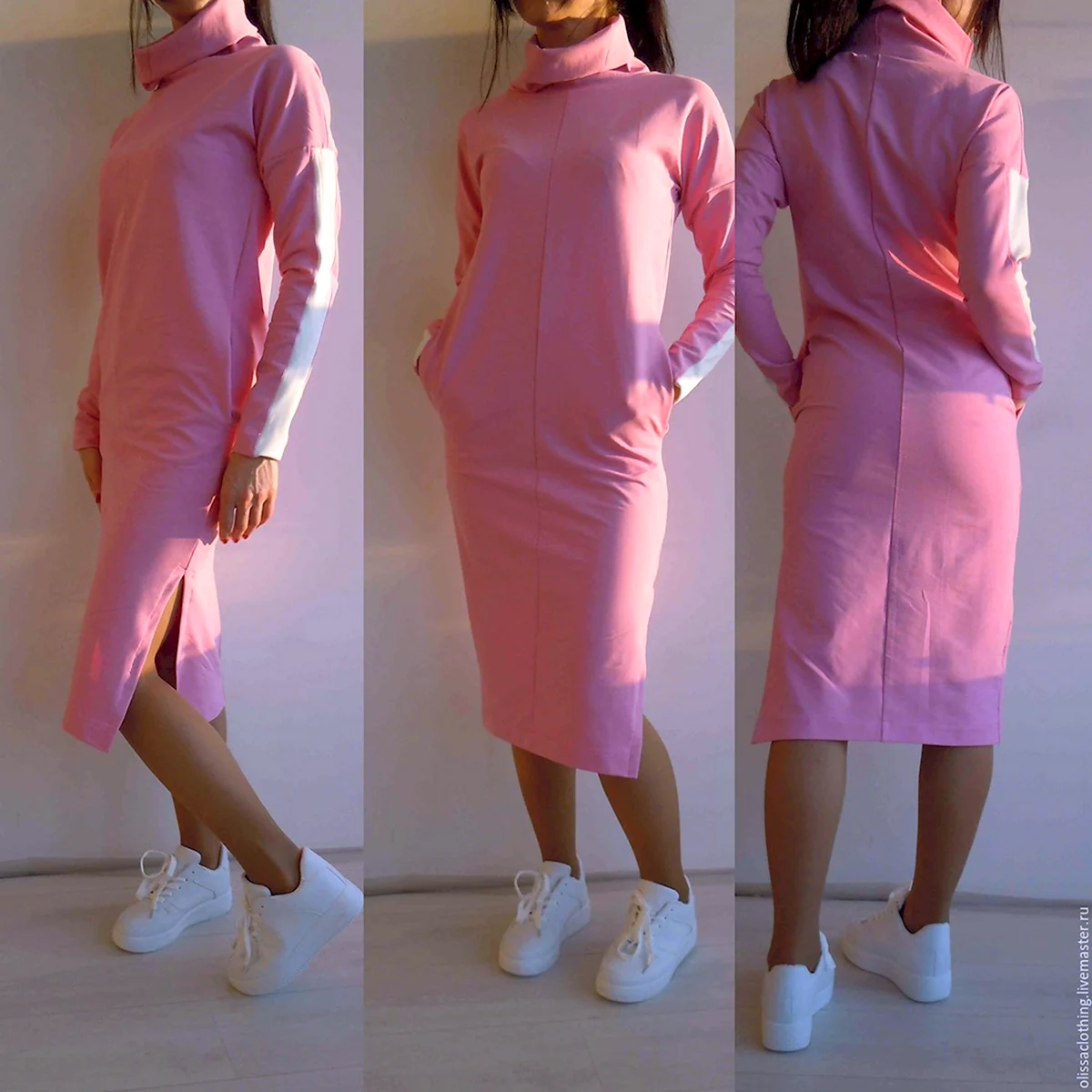 Платье из футера