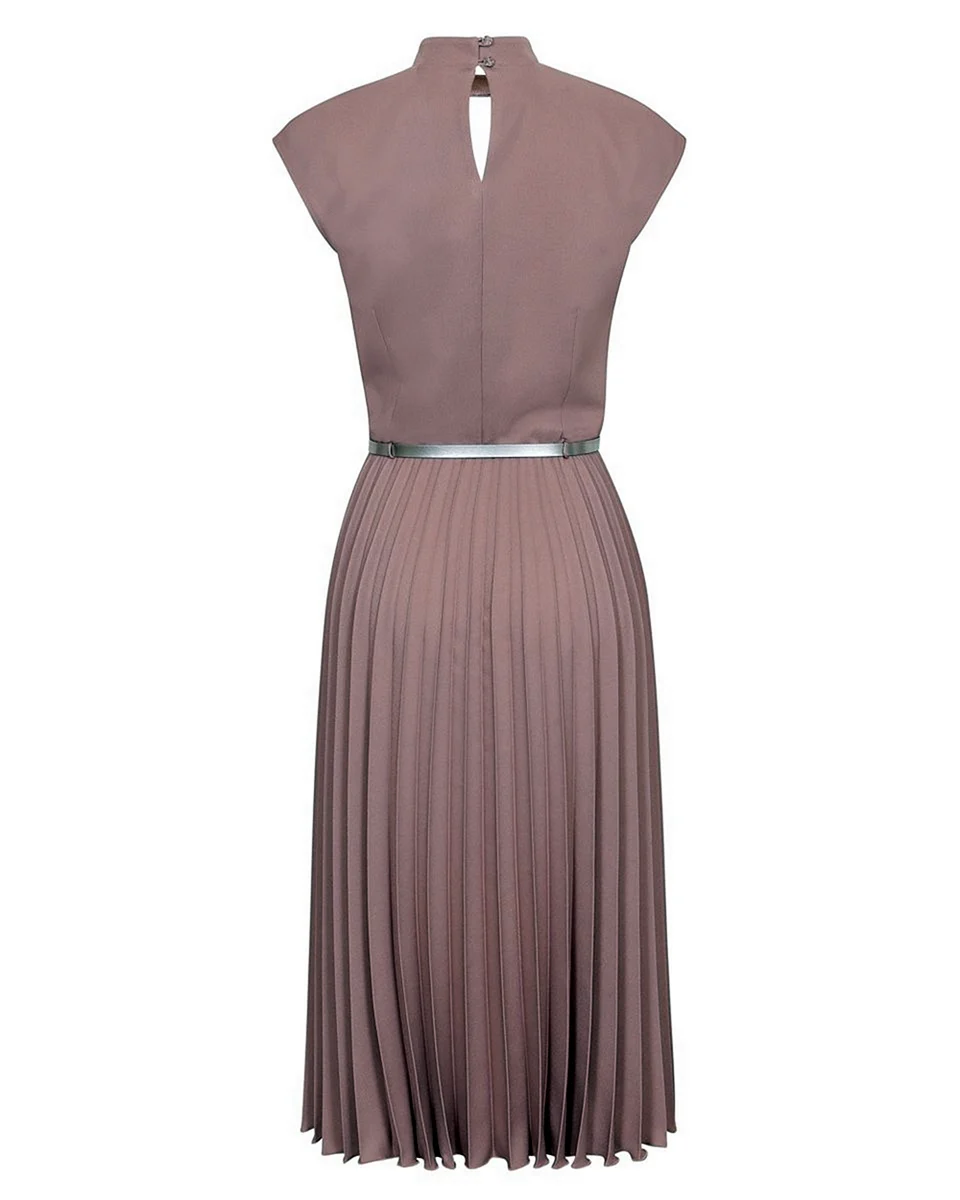 Платье с юбкой гофре