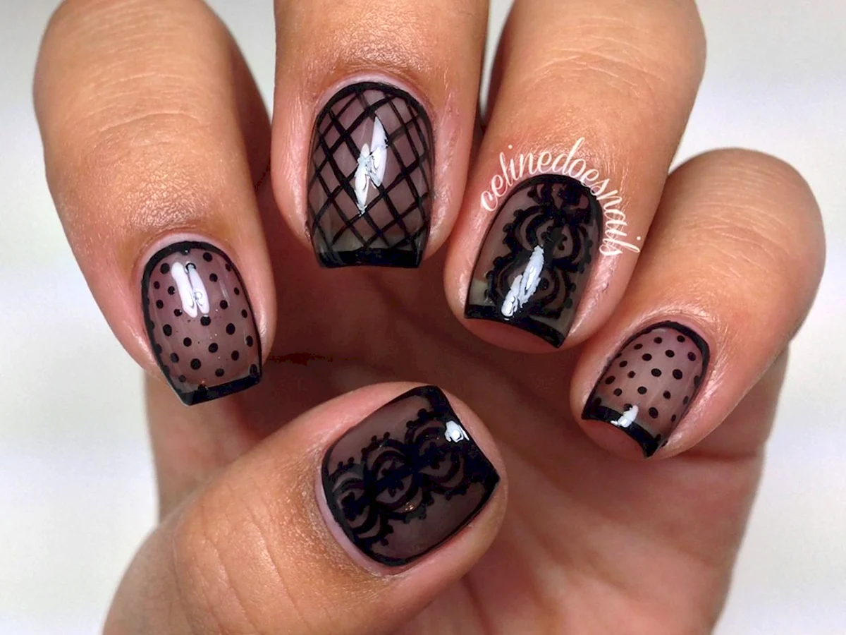 Маникюр вуаль