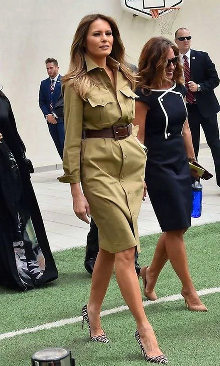 Стиль сафари Мелания Трамп