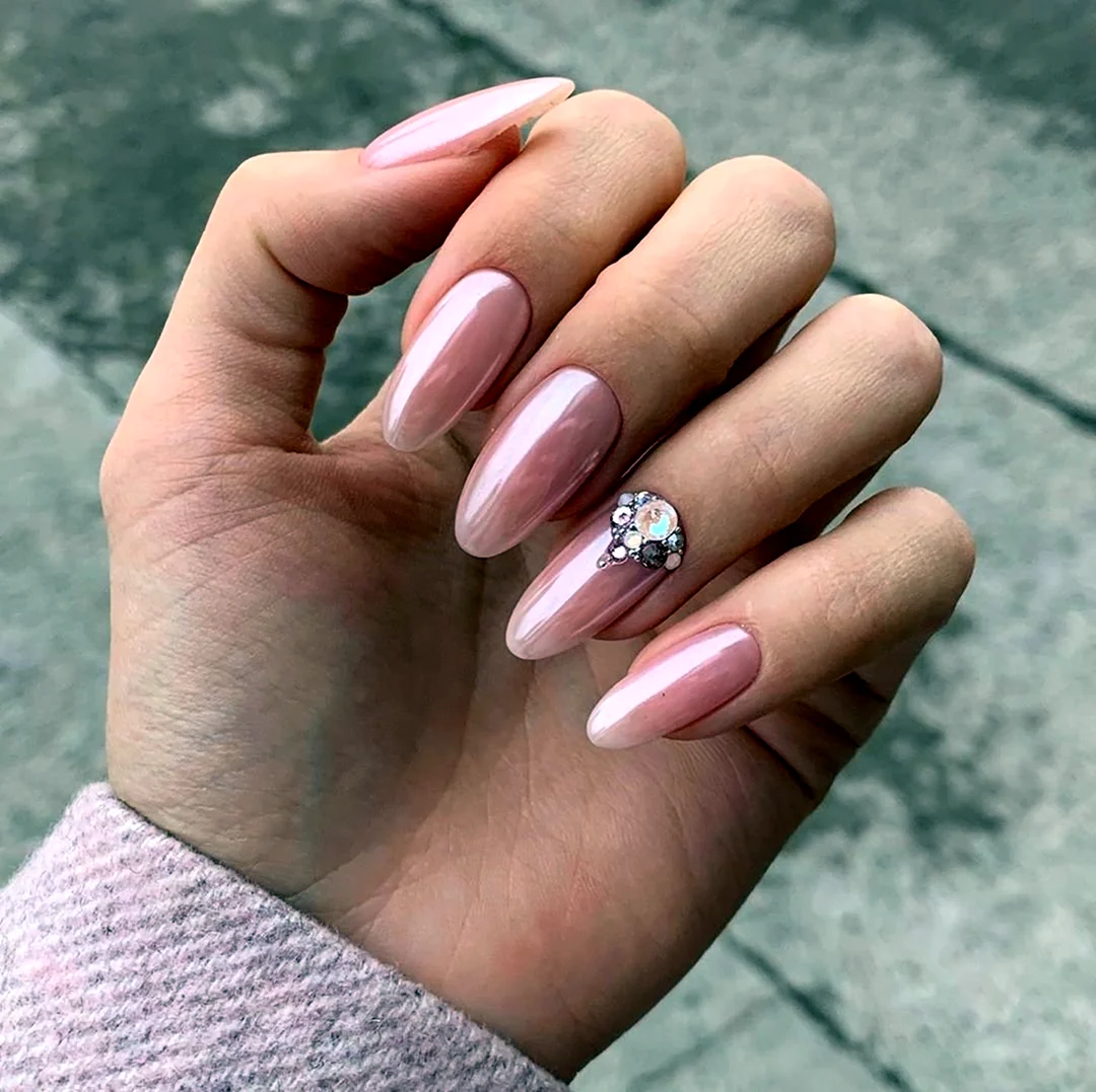 Маникюр 2022 втирка Жемчужная