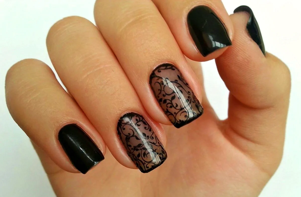 Маникюр вуаль