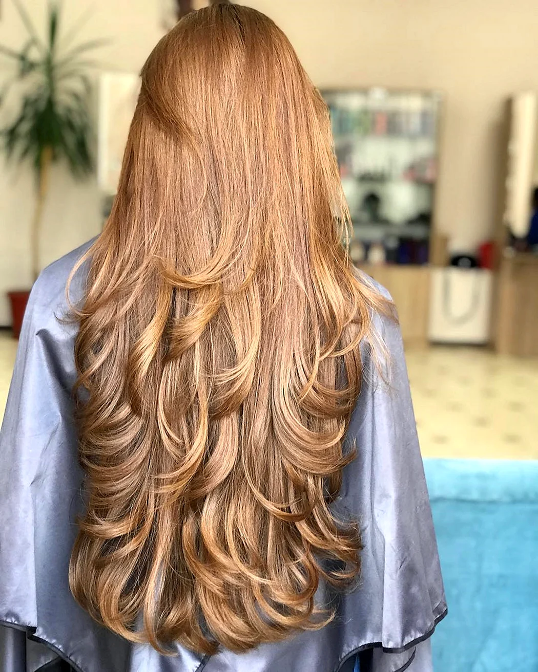 Стрижка Каскад на длинные волосы