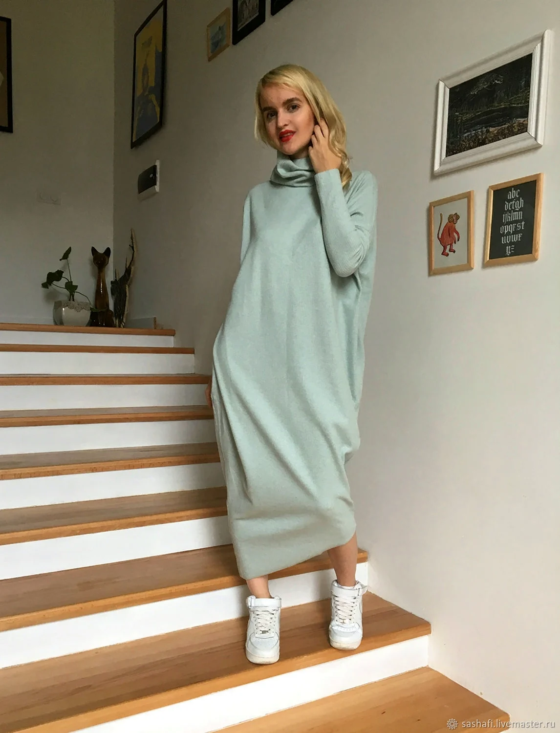 Платье из футера для женщин