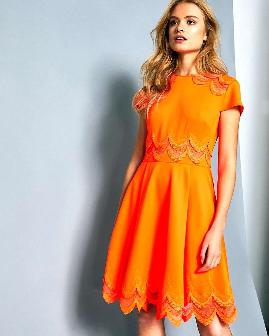 Ted Baker платье оранжевое