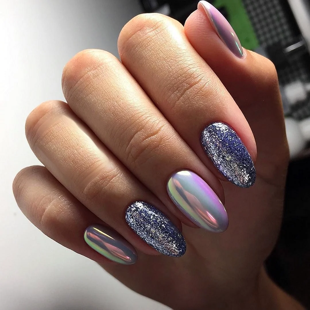 Маникюр на короткие ногти 2022 с втиркой