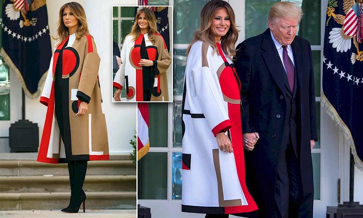 Пальто Dior Мелания Трамп