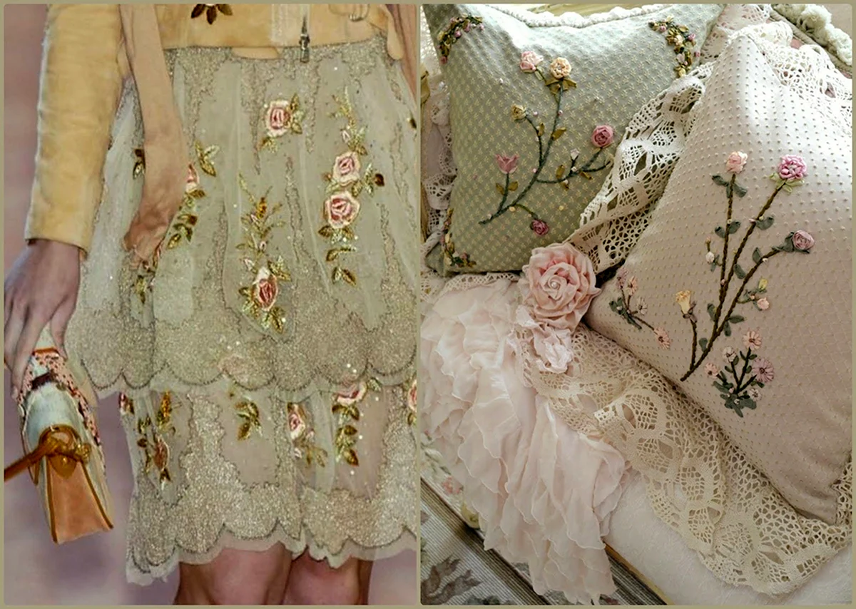 Одежда в стиле шебби Шик Южная Корея на девушке