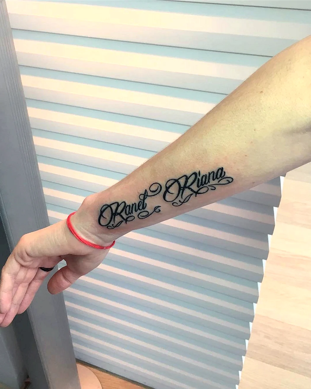 Тату с именем