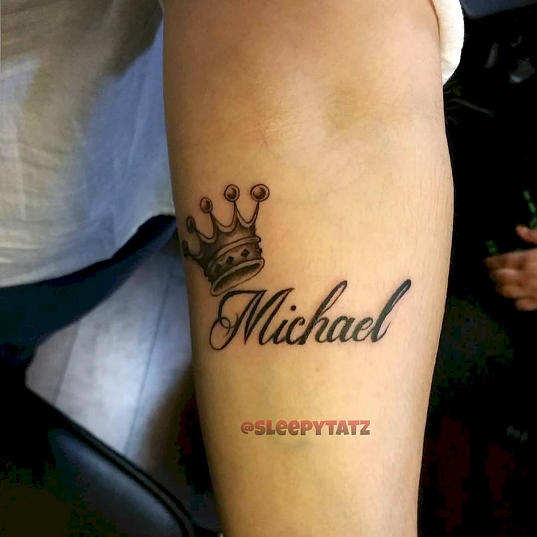 Тату с именем Михаил
