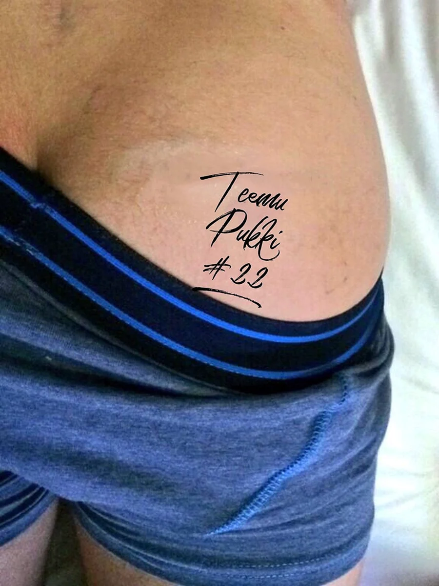 Татуировки с именами детей для мужчин