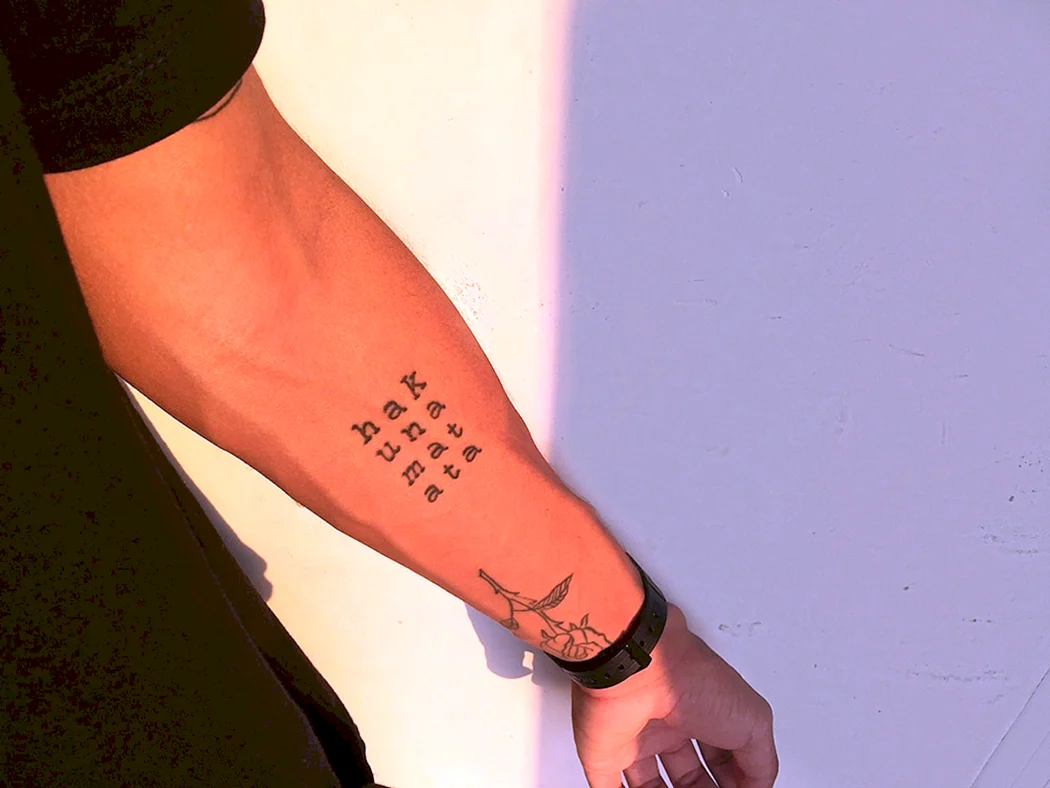 Тату на предплечье маленькие