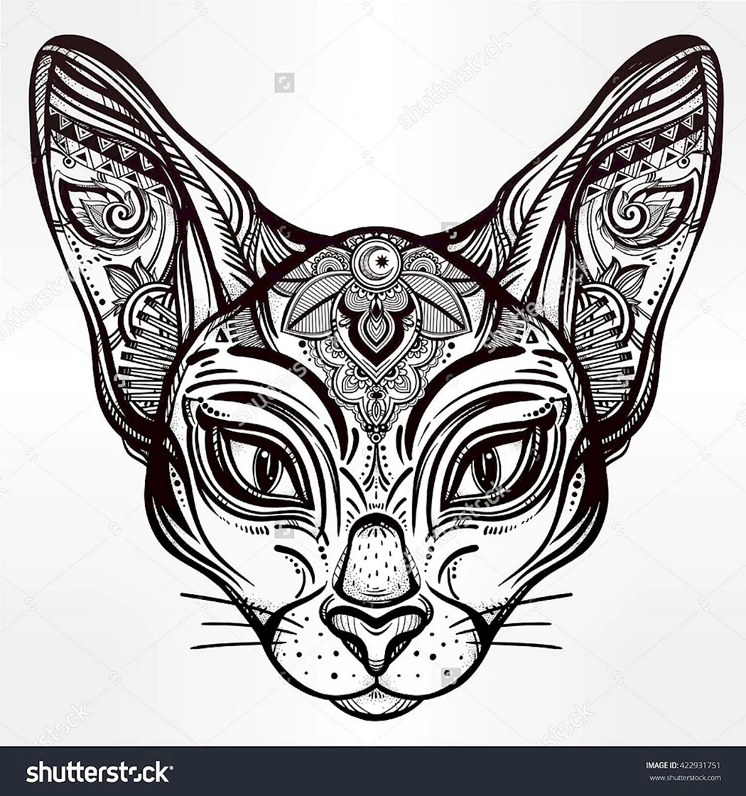 Стилизованная Кошачья голова