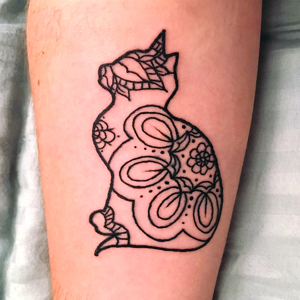 Кошечка хной