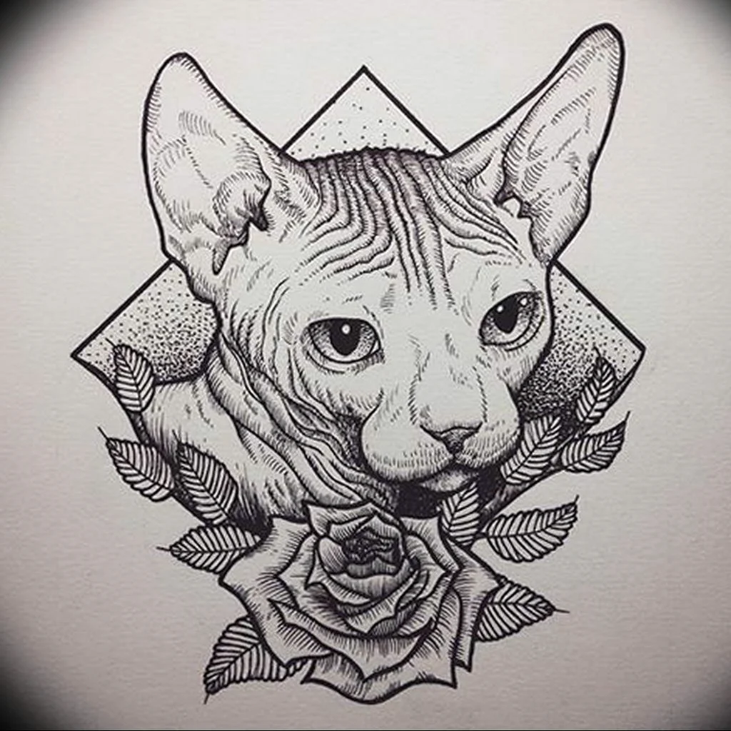 Тату сфинкс