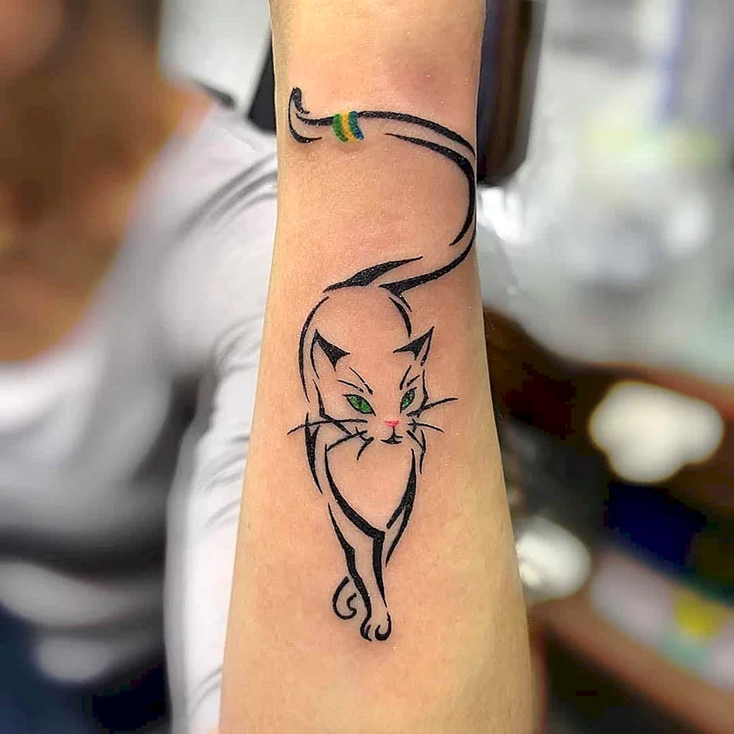 Тату кошка