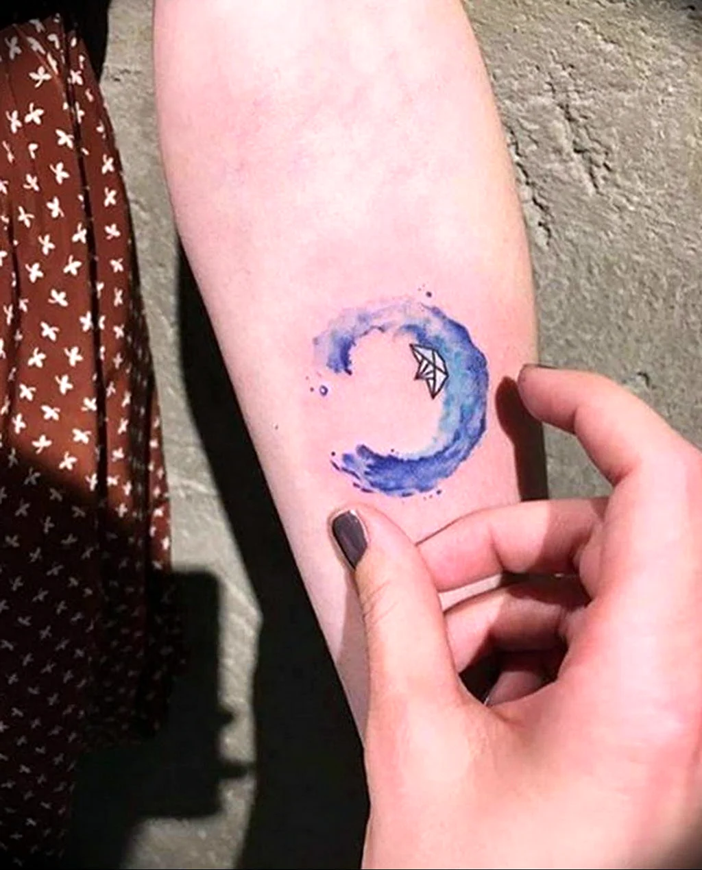 Мини тату вода