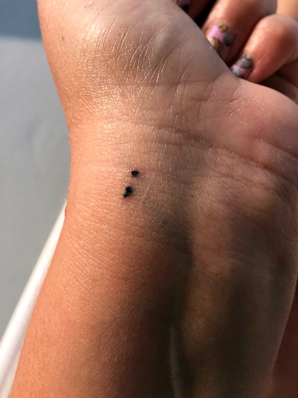 Тату точка с запятой