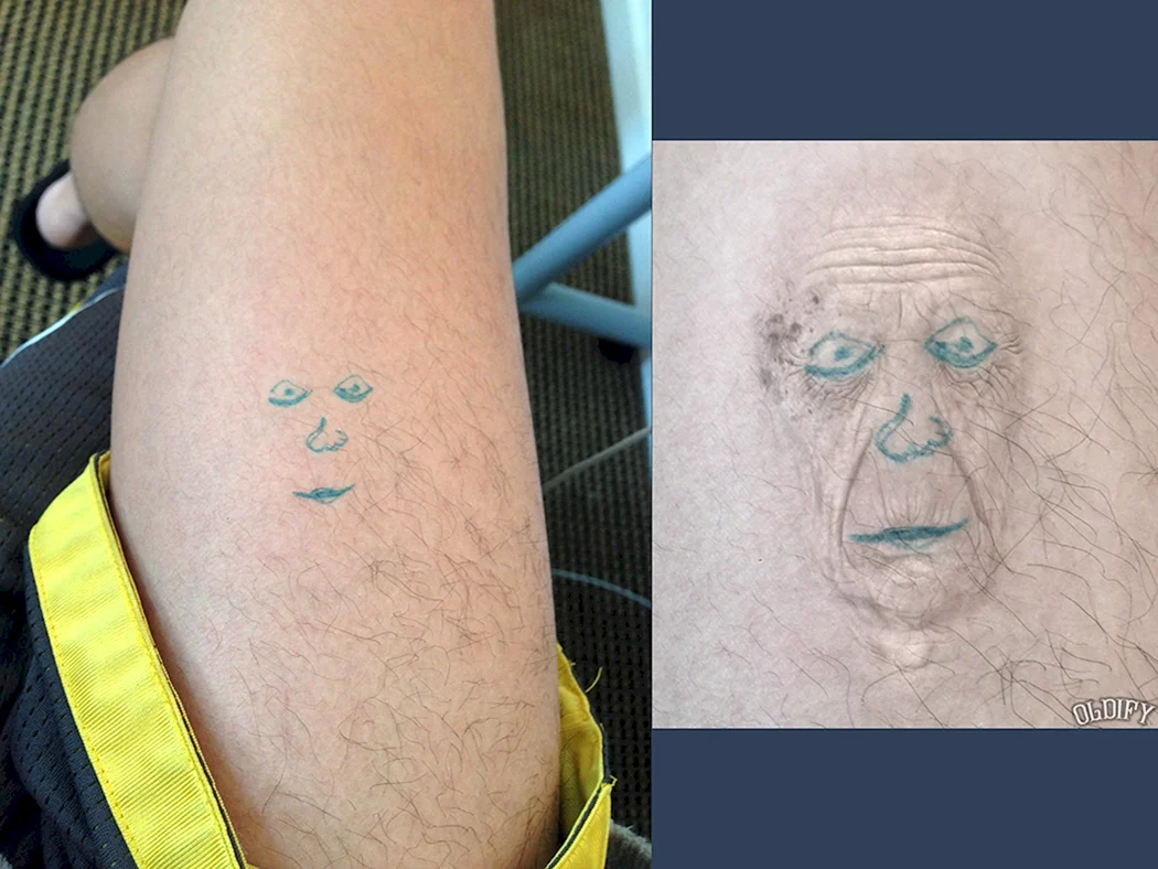 Татуировки через несколько лет