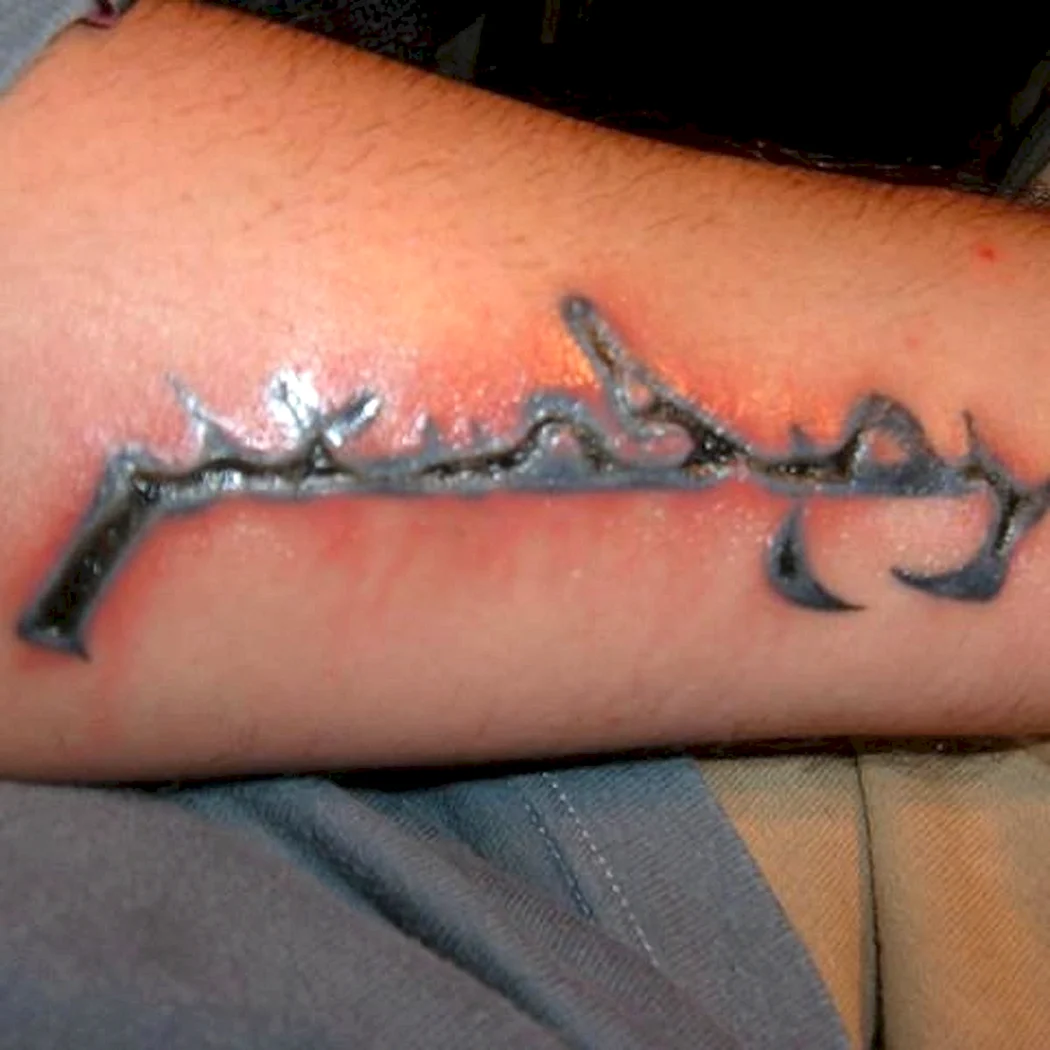 Неудачное заживление тату