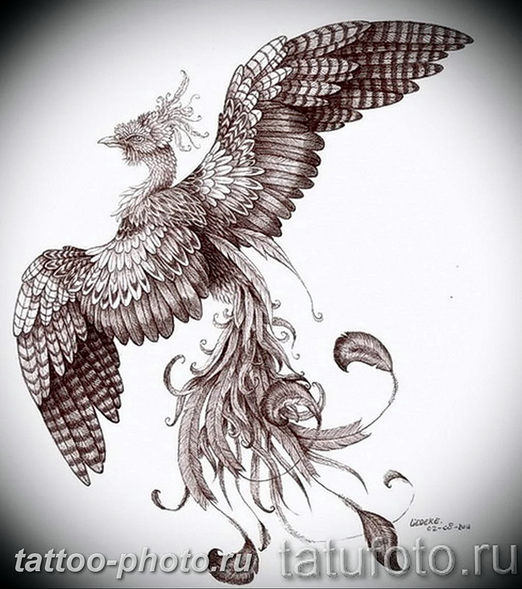 Симург тату