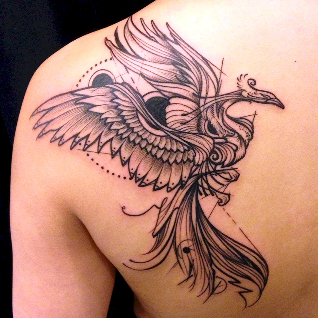 Феникс тату