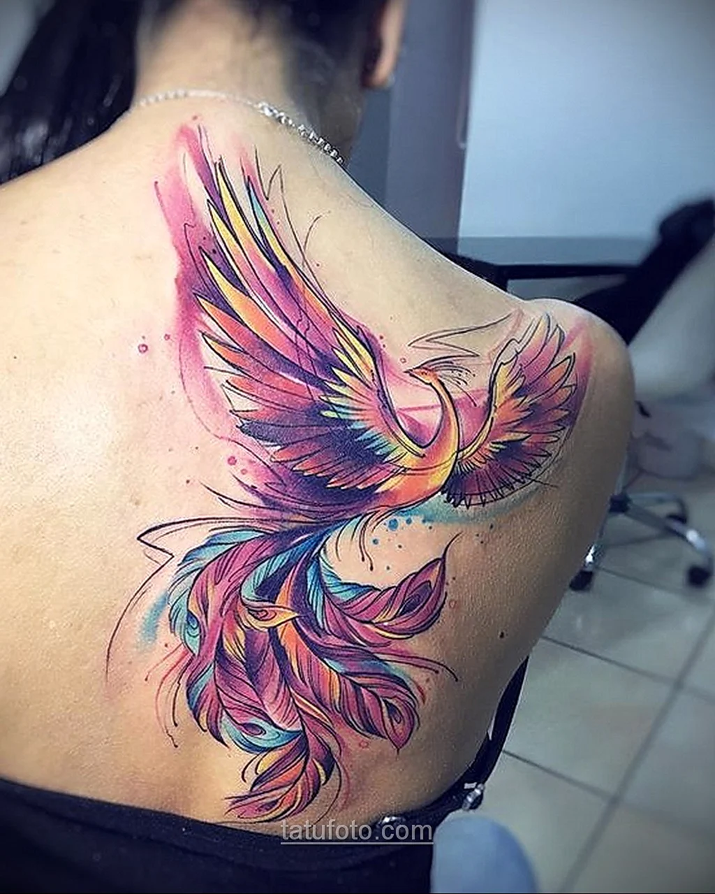 Феникс тату