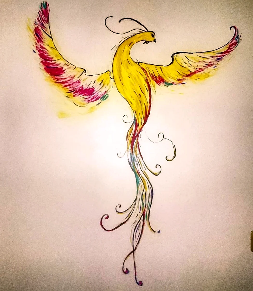 Птица эскиз