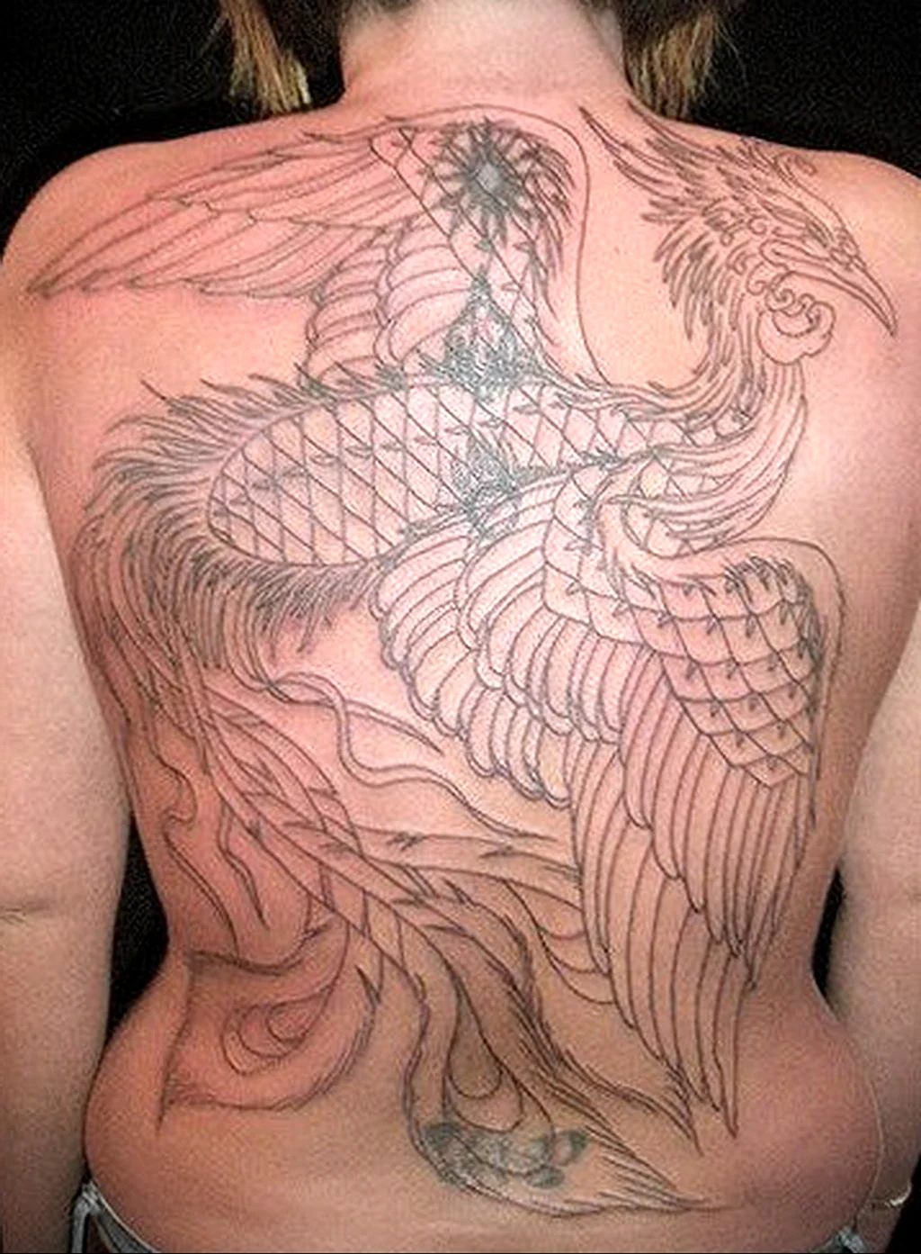 Тату Феникс неудачные