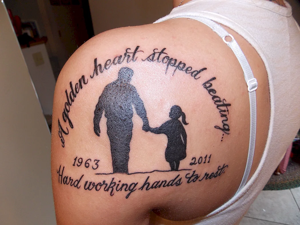 Татуировки посвященные папе