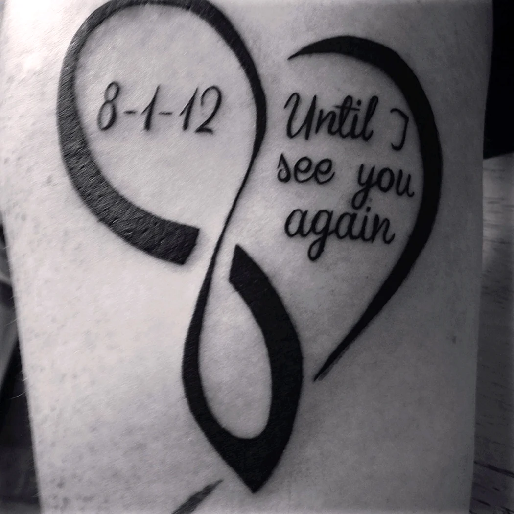 Тату в память о любимом папе