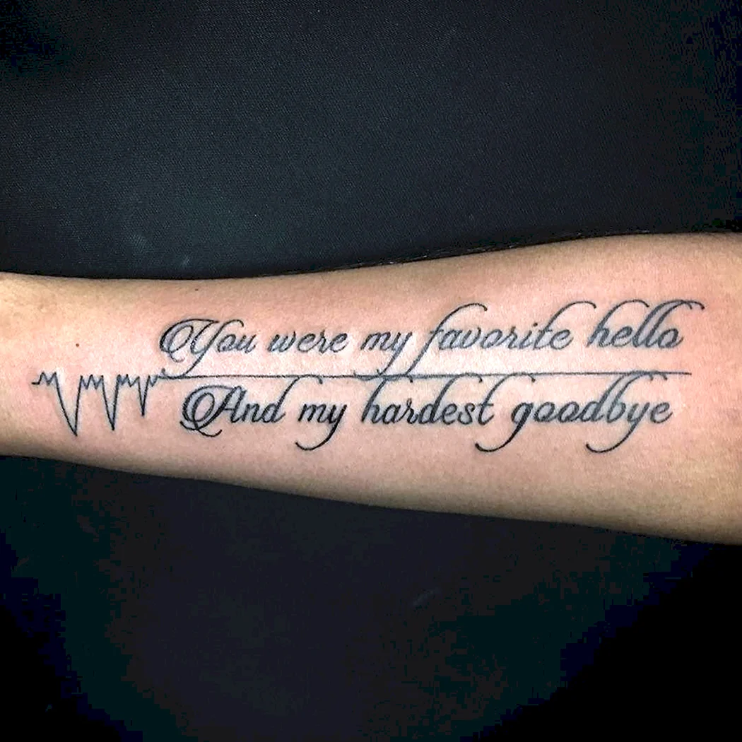 Тату надписи о памяти