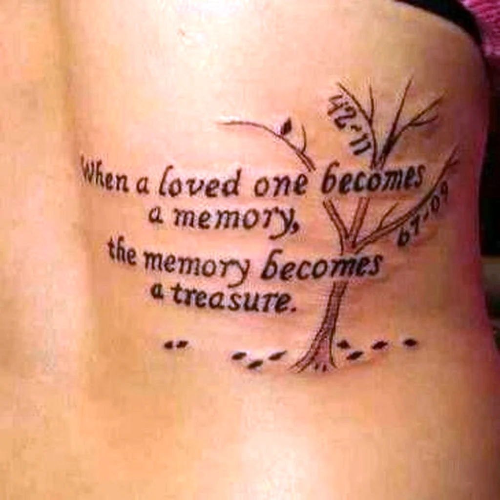 Татуировка в память о маме