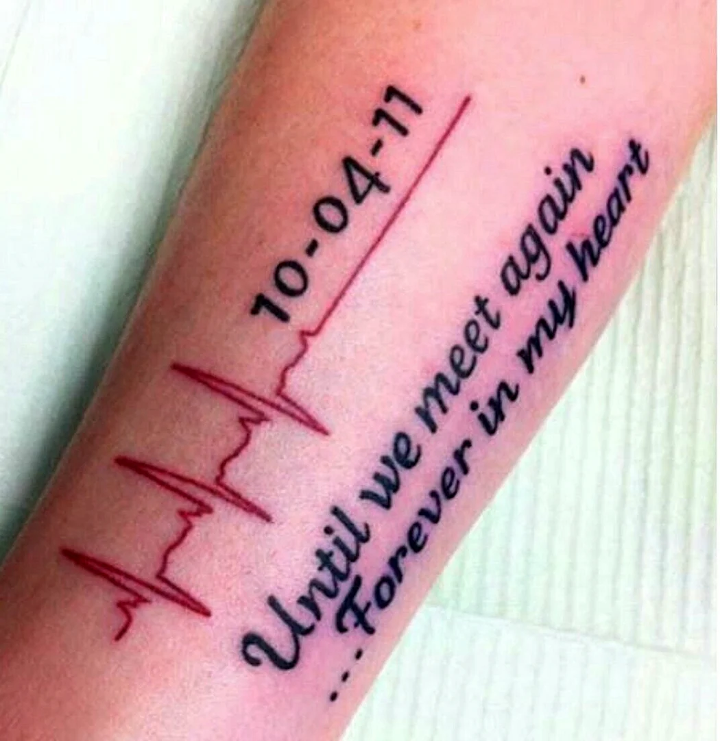 Татуировка в память о любимом