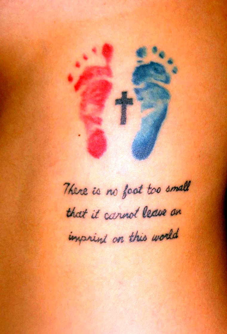 Татуировка в память о ребенке