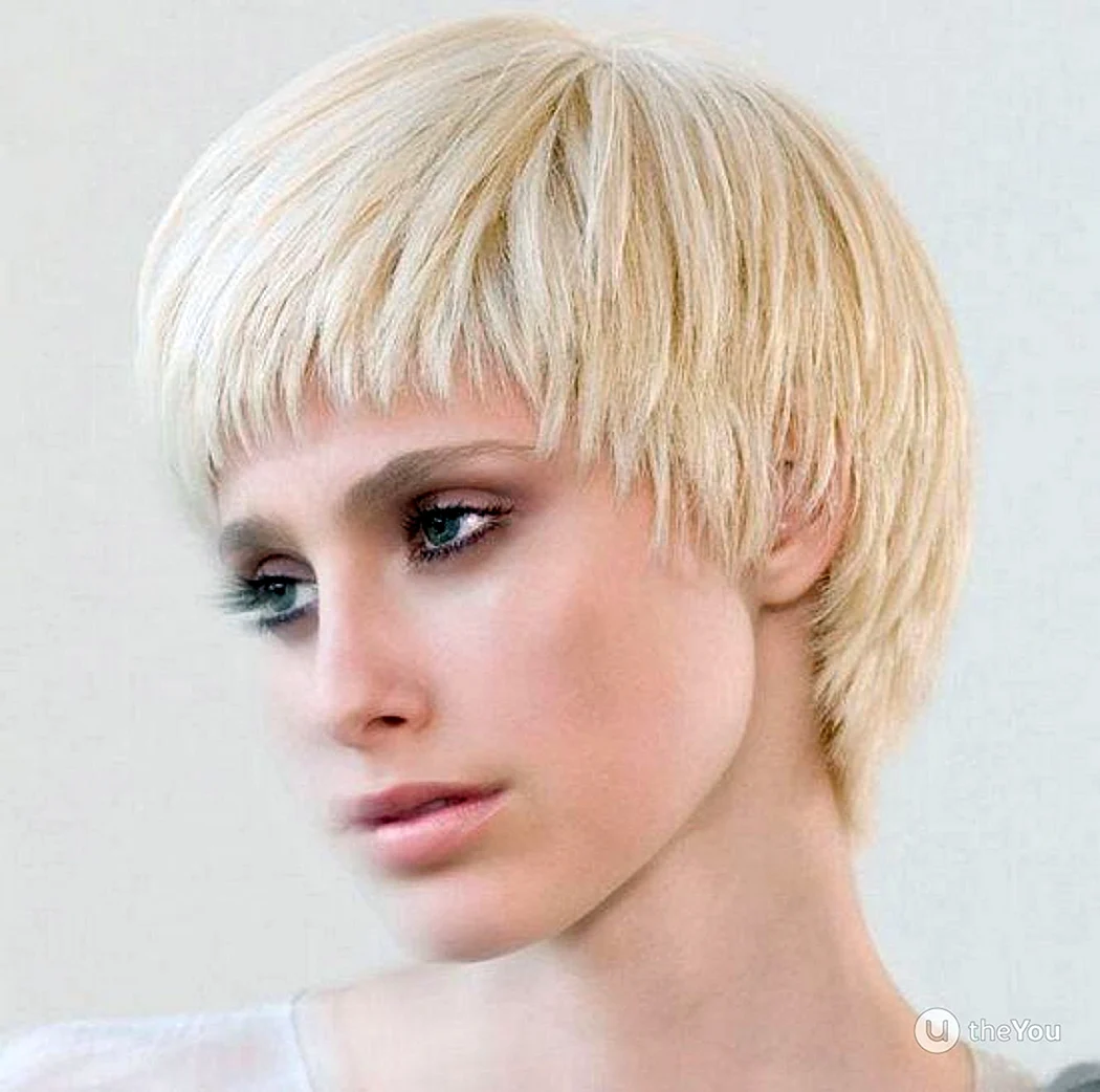 Стрижка шапочка с рваными концами