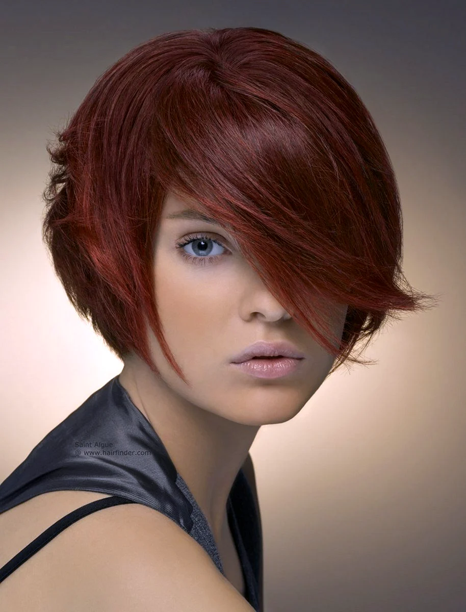 Рыжий цвет волос короткая стрижка