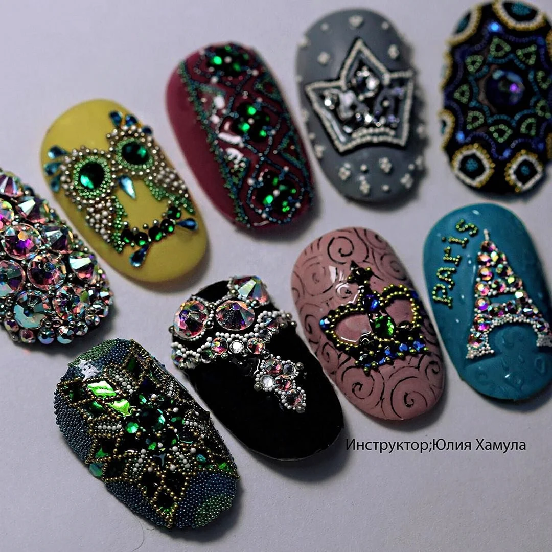 Инкрустация ногтей