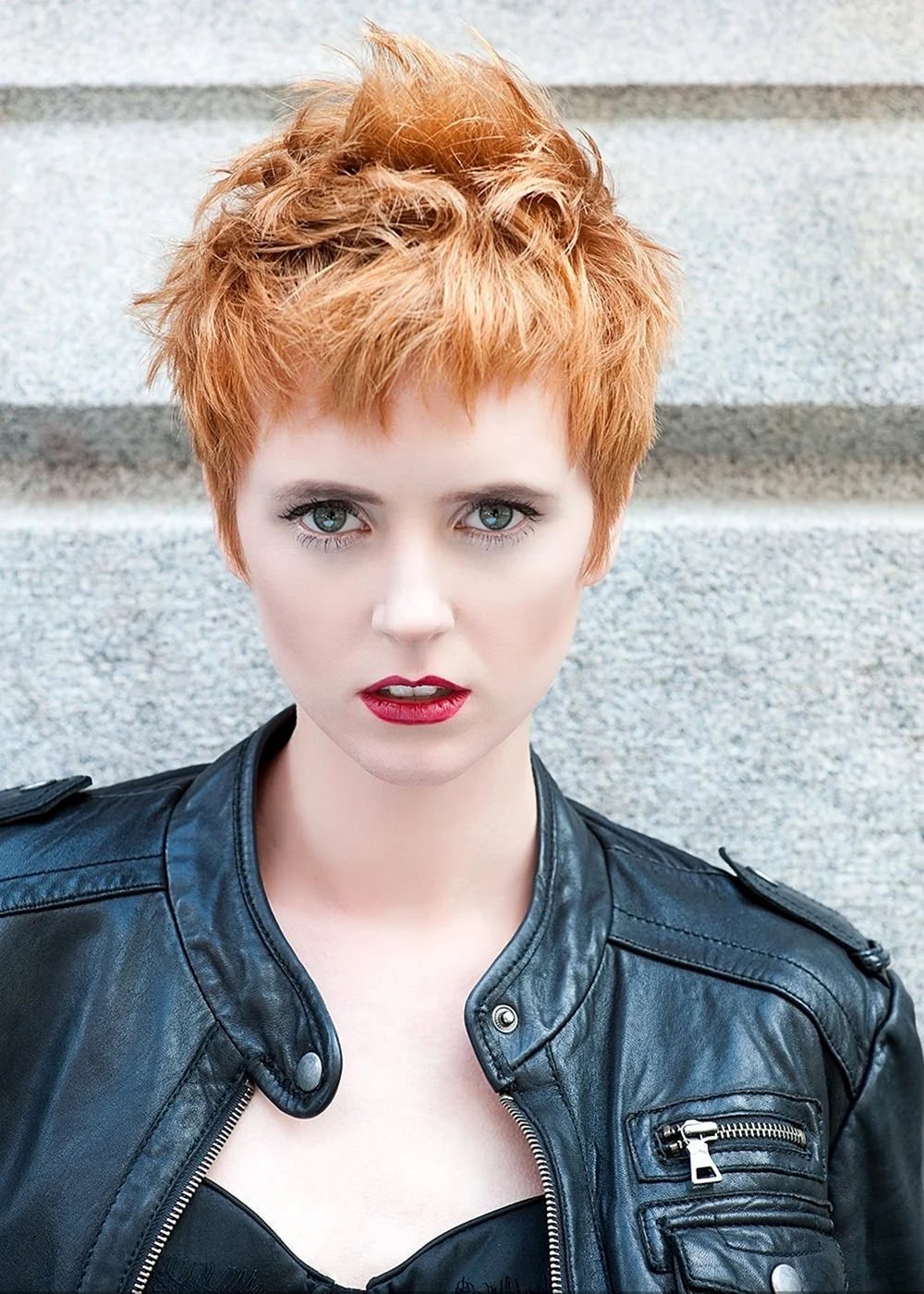 Стрижка Пикси рыжие волосы