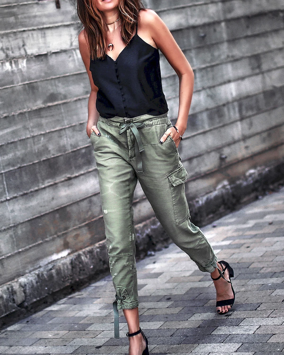 Джинсы карго женские 2022