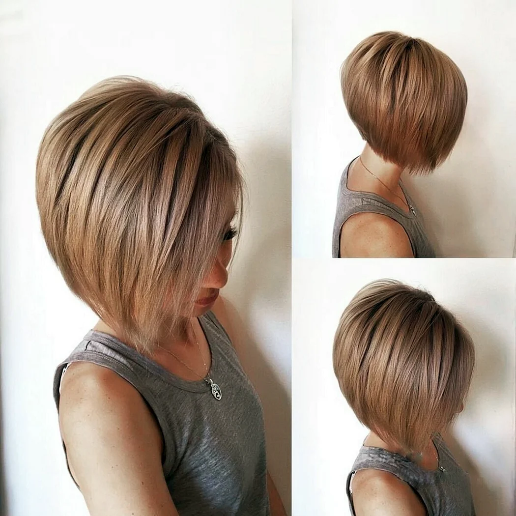 Боб каре градуированное асимметрия